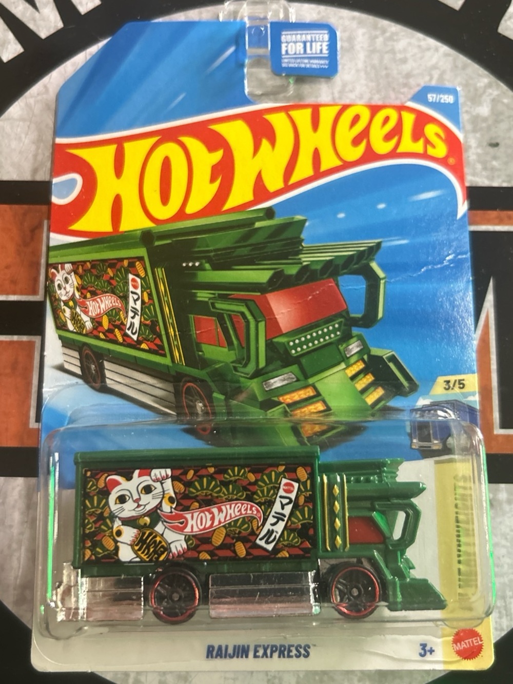 Hot Wheels Raijin Express Green Die-Cast Toy Truck